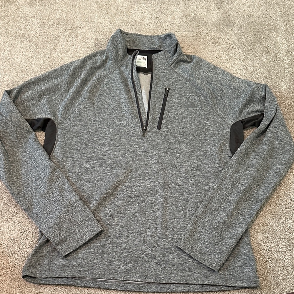 The North Face Men's Gray Zip-Up Sweater